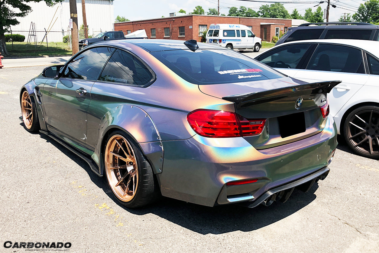 2014-2020 BMW F82/F83 M4 DE Style Partial Carbon Fiber Aero - Full Kit - Carbonado Aero