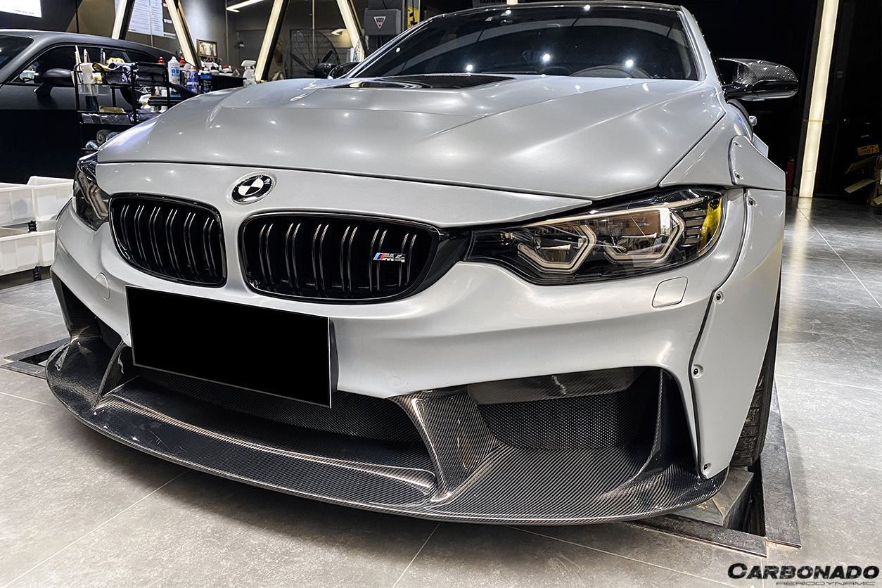 2014-2020 BMW M3 F80 M4 F82 D3 Style Front Bumper - Carbonado Aero