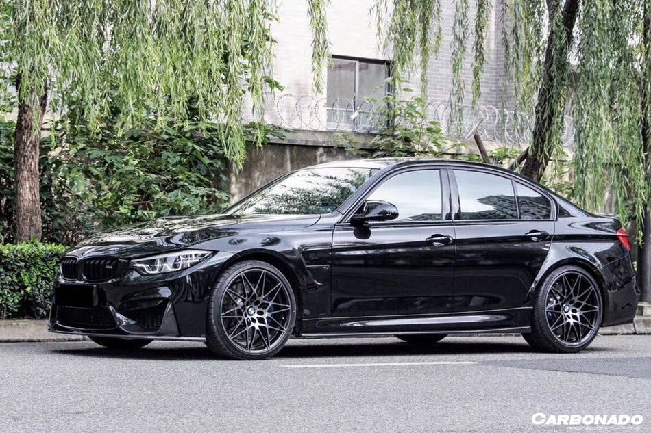 2014-2020 BMW M3 F80 VA Style Carbon Fiber Side Skirts - Carbonado