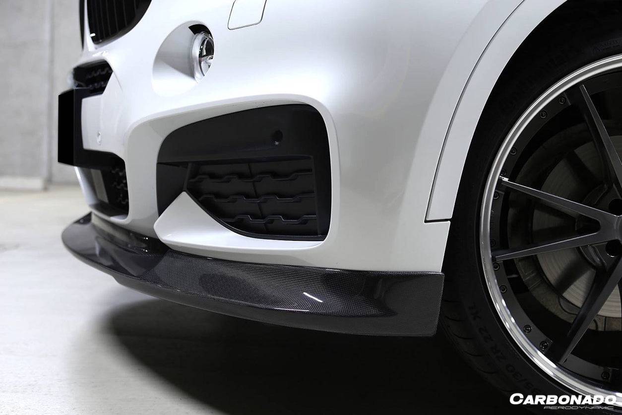 2014-2019 BMW X6 F16 M-TECH 3D Style Carbon Fiber Front Lip - Carbonado Aero