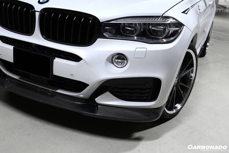 2014-2019 BMW X6 F16 M-TECH 3D Style Carbon Fiber Front Lip - Carbonado
