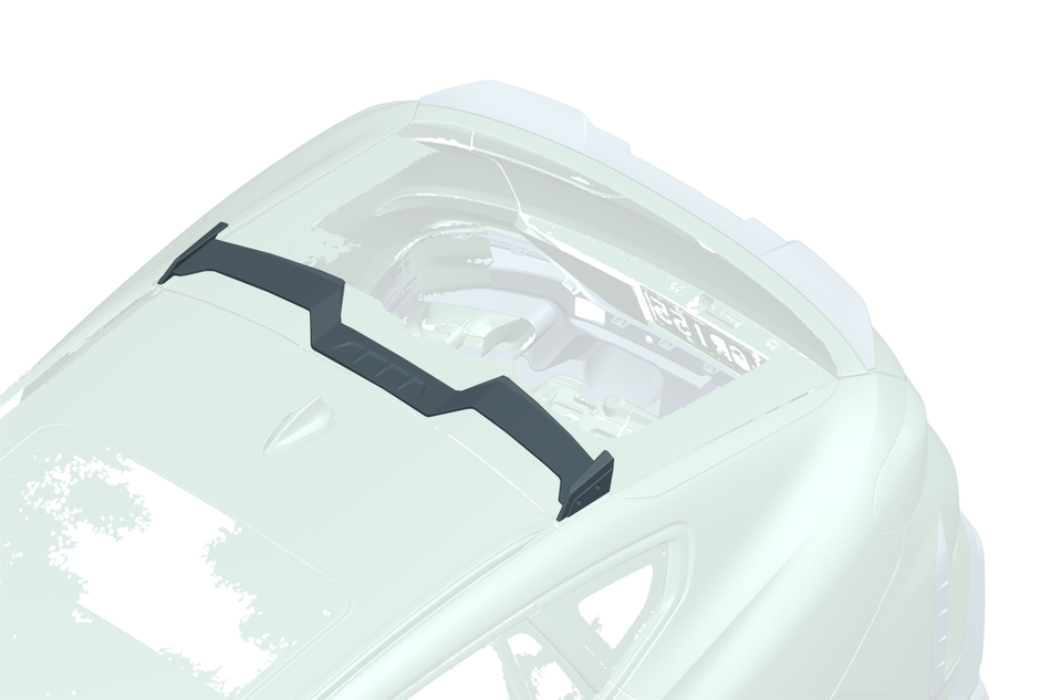 2019-UP BMW X6 G06 AD Style Autoclave Carbon Fiber Roof spoiler