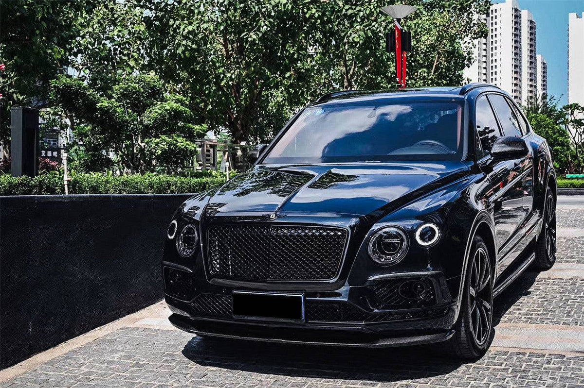 2016-2019 Bentley Bentayga OD Style Carbon Fiber Front Lip - Carbonado