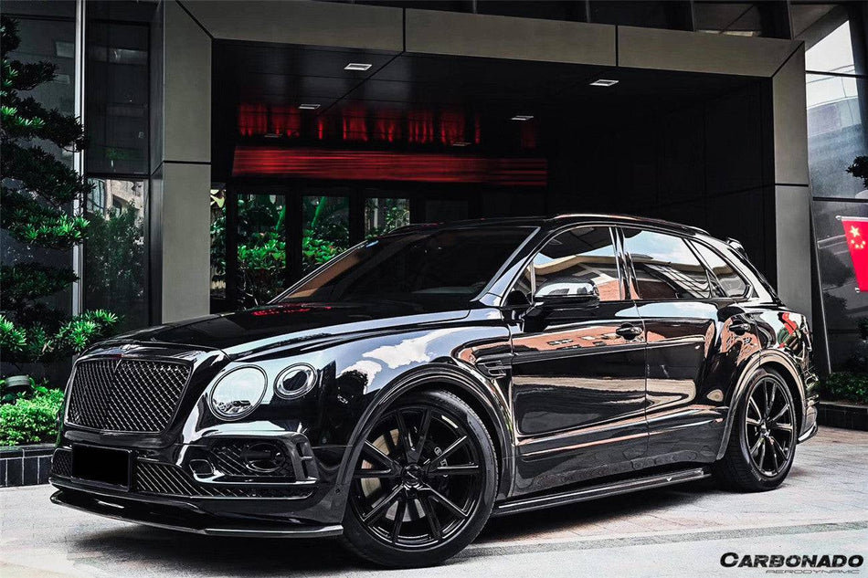 2016-2019 Bentley Bentayga OD Style Carbon Fiber Front Lip - Carbonado