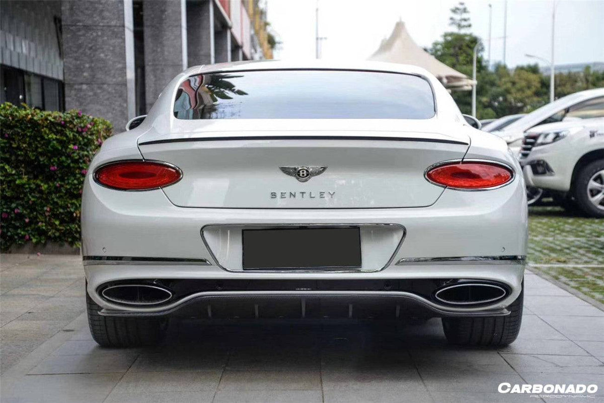 2019-2024 Bentley Continental GT & GTC Editon Style Dry Carbon Fiber Trunk Spoiler - Carbonado