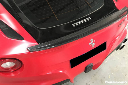 2012-2017 Ferrari F12 Berlinetta DC Style Carbon Fiber Trunk Spoiler - Carbonado Aero