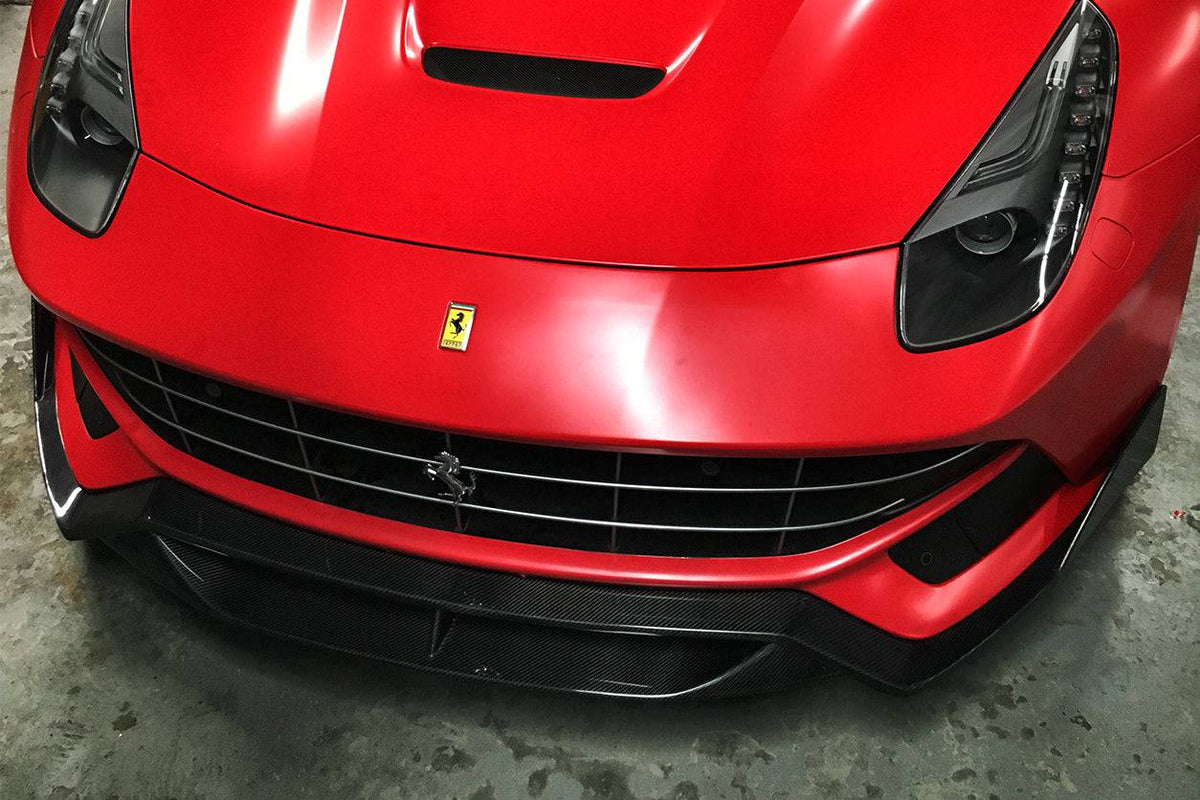 2012-2017 Ferrari F12 Berlinetta DC Style Carbon Fiber Front Lip - Carbonado