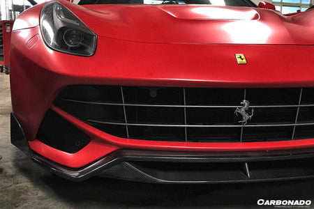 2012-2017 Ferrari F12 Berlinetta DC Style Carbon Fiber Front Lip - Carbonado Aero