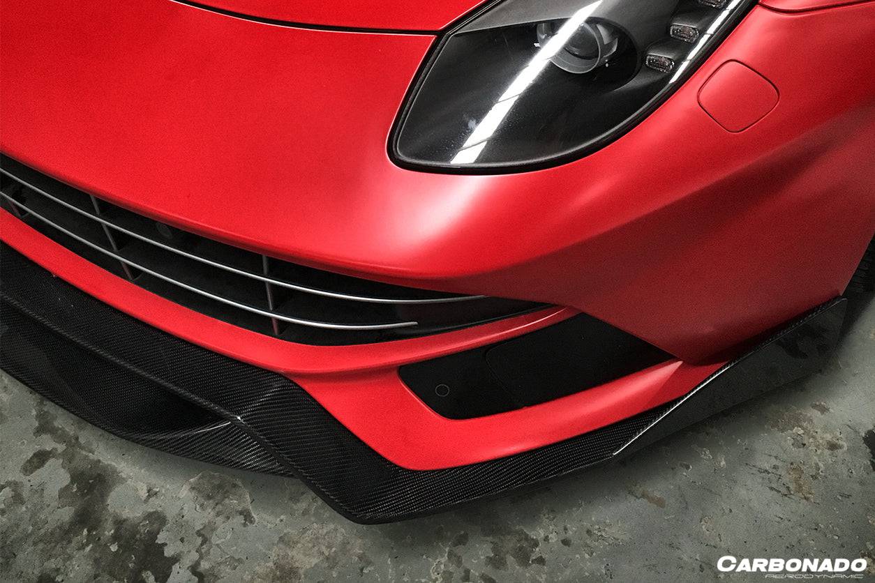 2012-2017 Ferrari F12 Berlinetta DC Style Carbon Fiber Front Lip - Carbonado Aero