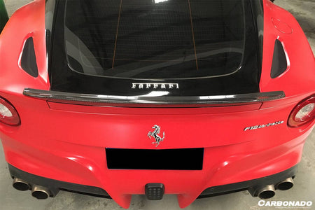 2012-2017 Ferrari F12 Berlinetta DC Style Carbon Fiber Trunk Spoiler - Carbonado Aero