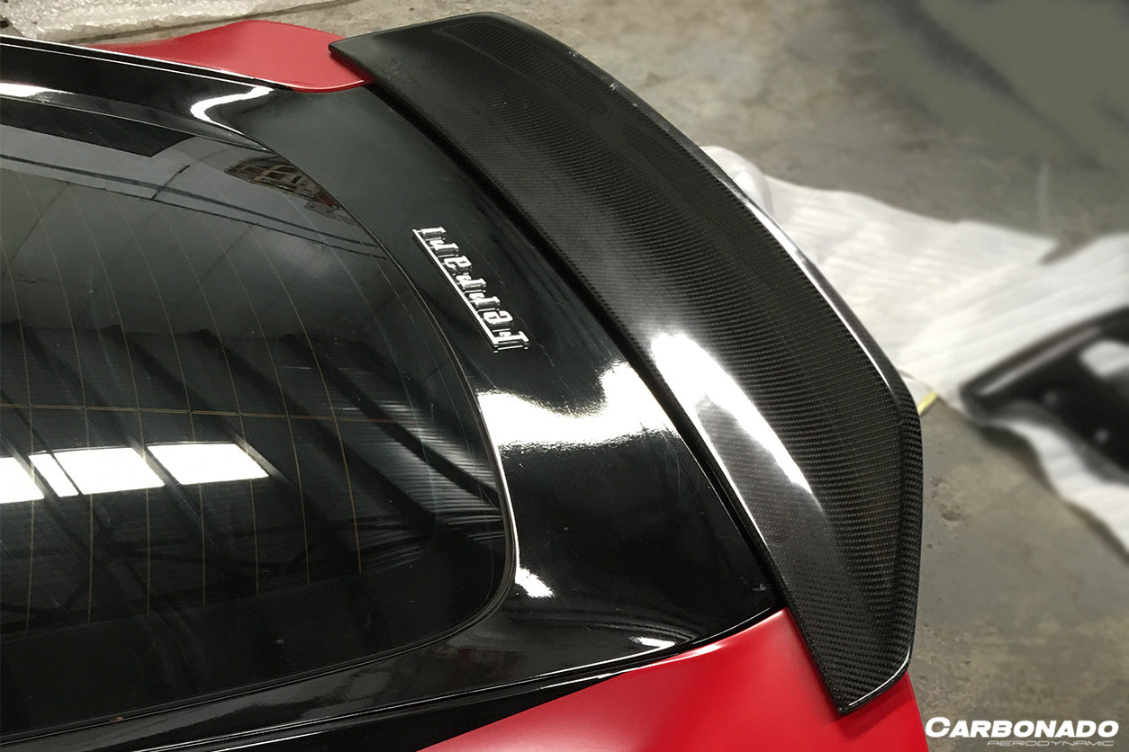 2012-2017 Ferrari F12 Berlinetta DC Style Carbon Fiber Trunk Spoiler - Carbonado Aero