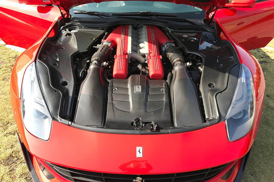 2012-2017 Ferrari F12 Berlinetta OE Style Dry Carbon Fiber Engine Cover - Carbonado
