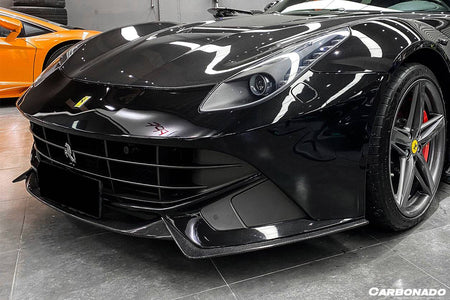 2012-2017 Ferrari F12 Berlinetta RS Style Carbon Fiber Front Lip - Carbonado Aero