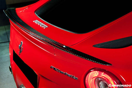 2012-2017 Ferrari F12 Berlinetta RS Style Carbon Fiber Trunk Spoiler - Carbonado Aero