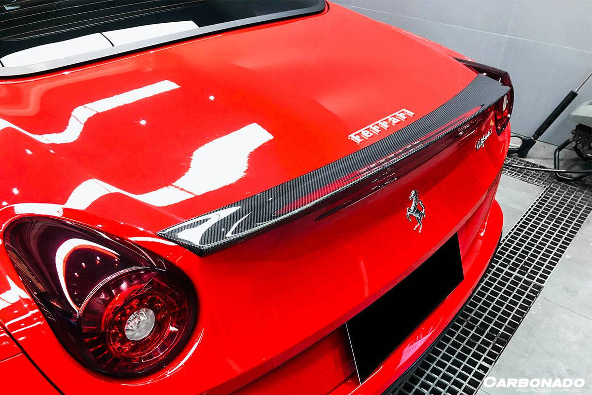 2015-2018 Ferrari California bkss style Carbon Fiber Turnk Spoiler - Carbonado Aero