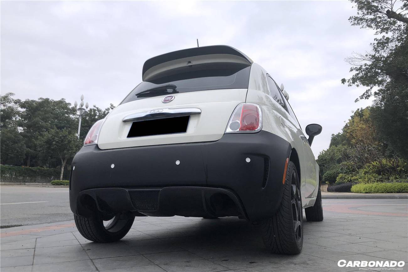 2010-2015 Fiat Abarth 500 Sports Style Rear Bumper - Carbonado Aero