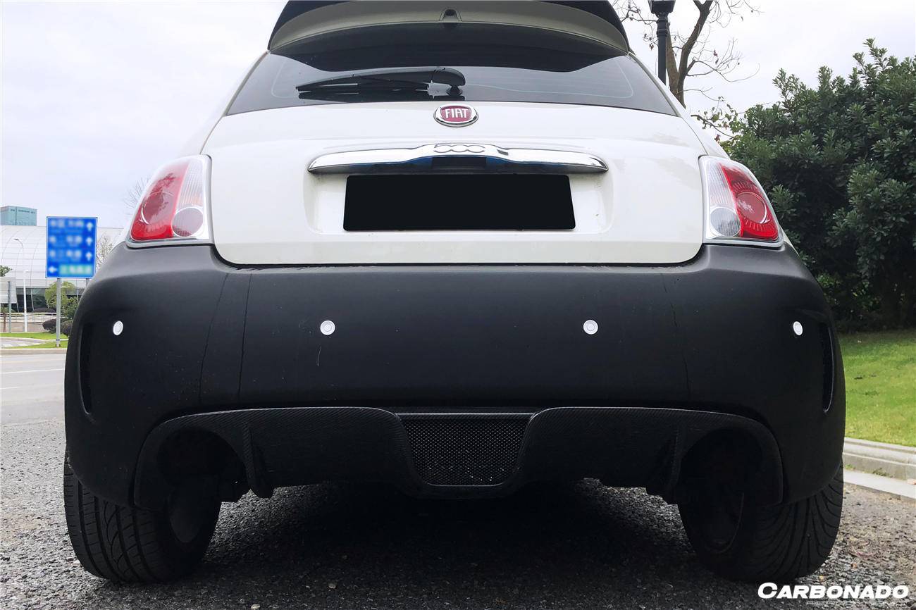 2010-2015 Fiat Abarth 500 Sports Style Rear Bumper - Carbonado Aero