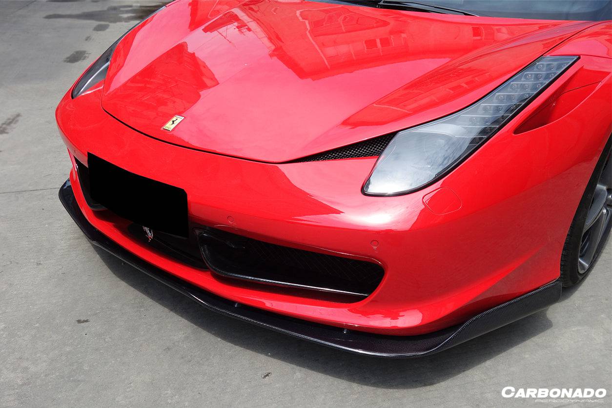 2010-2015 Ferrari 458 Coupe & Spyder AV Style Carbon Fiber Full Lip Body Kit - Carbonado