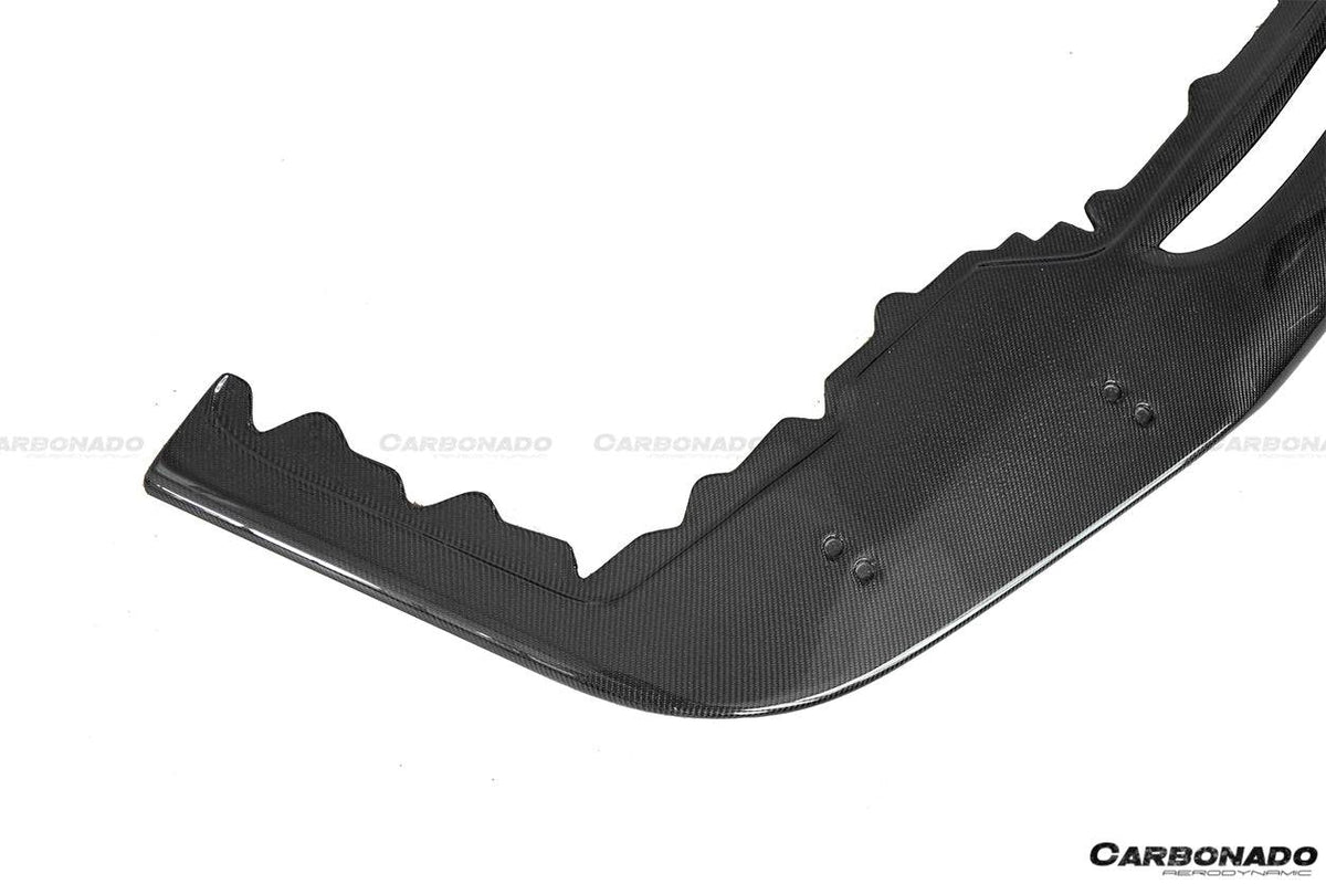 2010-2015 Ferrari 458 Coupe/Spyder AV Style Carbon Fiber Front Lip - Carbonado Aero