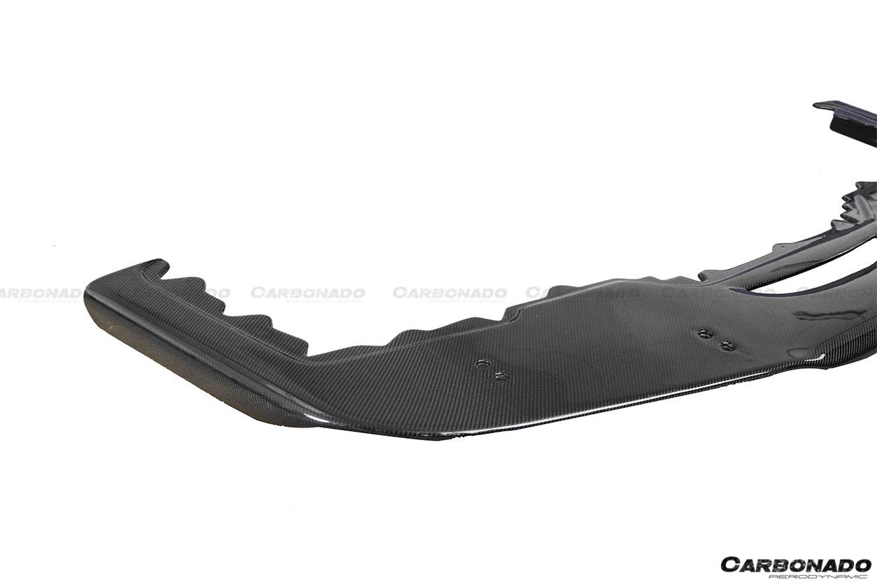 2010-2015 Ferrari 458 Coupe/Spyder AV Style Carbon Fiber Front Lip - Carbonado Aero