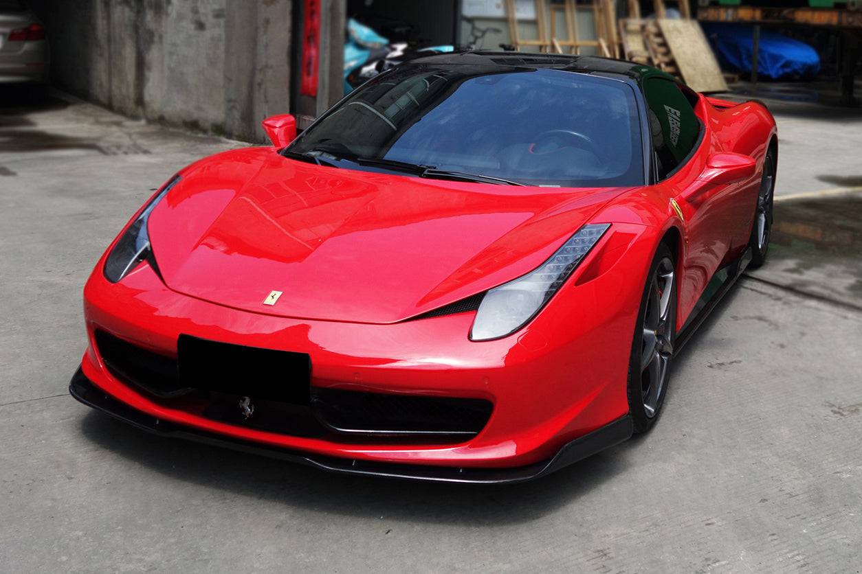 2010-2015 Ferrari 458 Coupe & Spyder AV Style Carbon Fiber Full Lip Body Kit - Carbonado