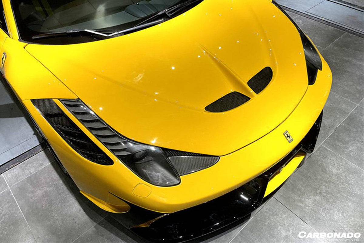 2010-2015 Ferrari 458 Coupe Spyder SP Style Hood - Carbonado Aero