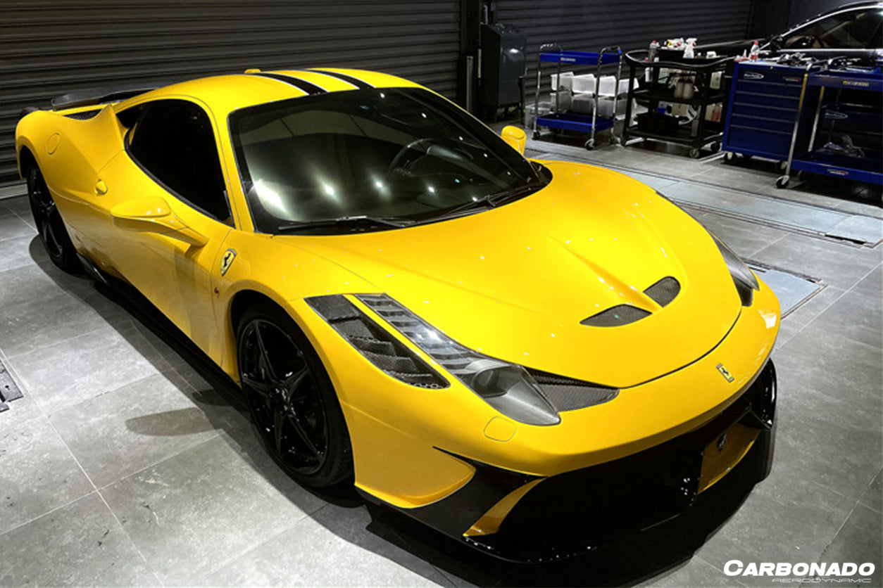 2010-2015 Ferrari 458 Coupe Spyder SP Style Hood - Carbonado Aero