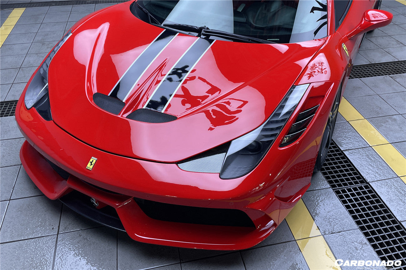 2010-2015 Ferrari 458 Coupe Spyder SP Style Hood - Carbonado Aero