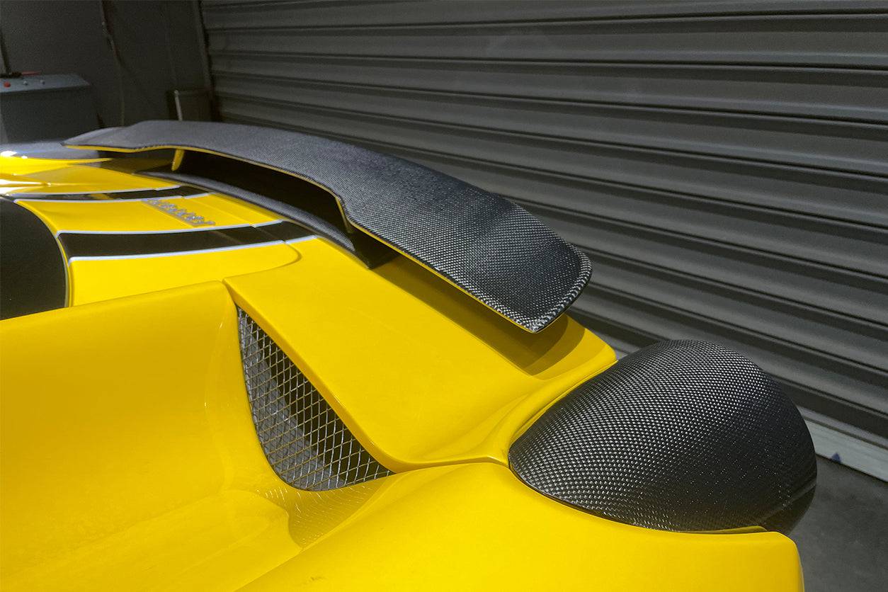 2010-2015 Ferrari 458 Coupe & spider VT Style Carbon Fiber Trunk Spoiler - Carbonado