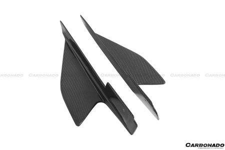 2010-2015 Ferrari 458 Coupe Spyder Speciale Style Carbon Fiber Side Skirts Canards - Carbonado Aero