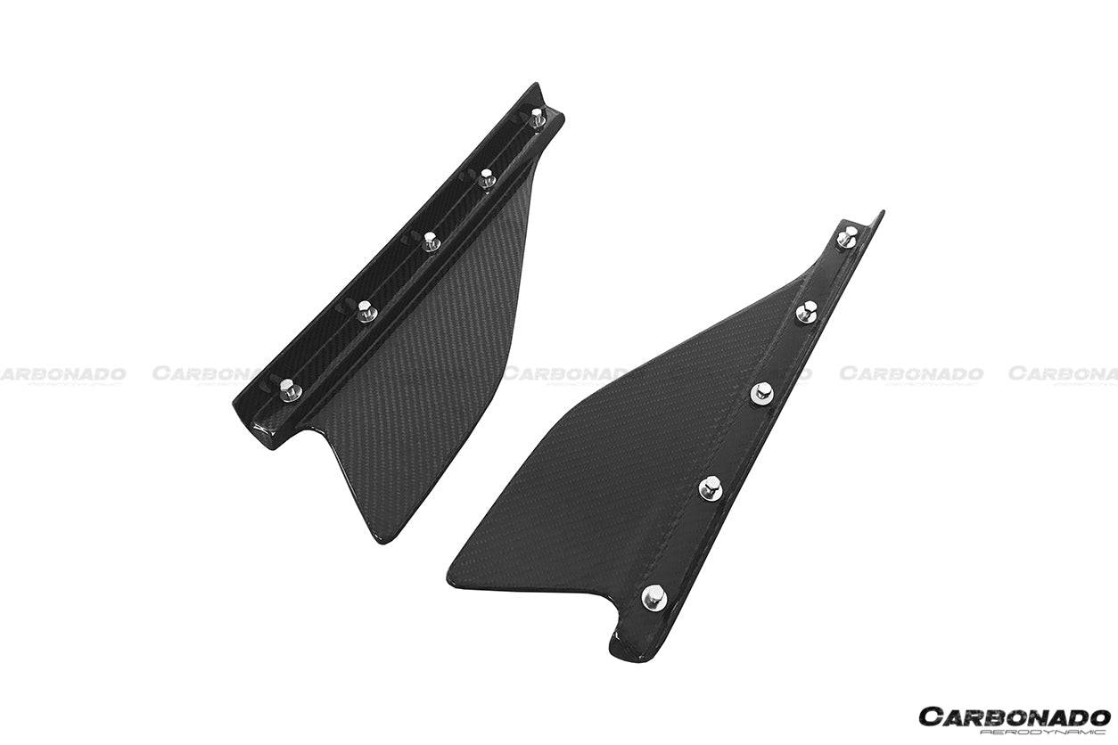 2010-2015 Ferrari 458 Speciale OE Style Carbon Fiber Side Skirt Canard - Carbonado Aero