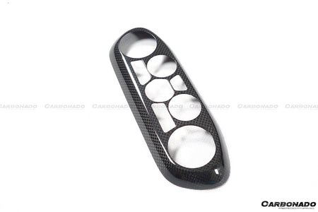 2010-2015 Ferrari 458 Coupe Spyder OE Style DRY Carbon Fiber Control Panel Cover - Carbonado Aero