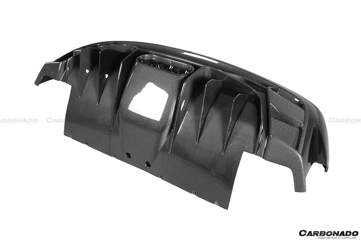 2010-2015 Ferrari 458 Italy/Spider VRS Style Rear Bumper W/Tips - Carbonado Aero