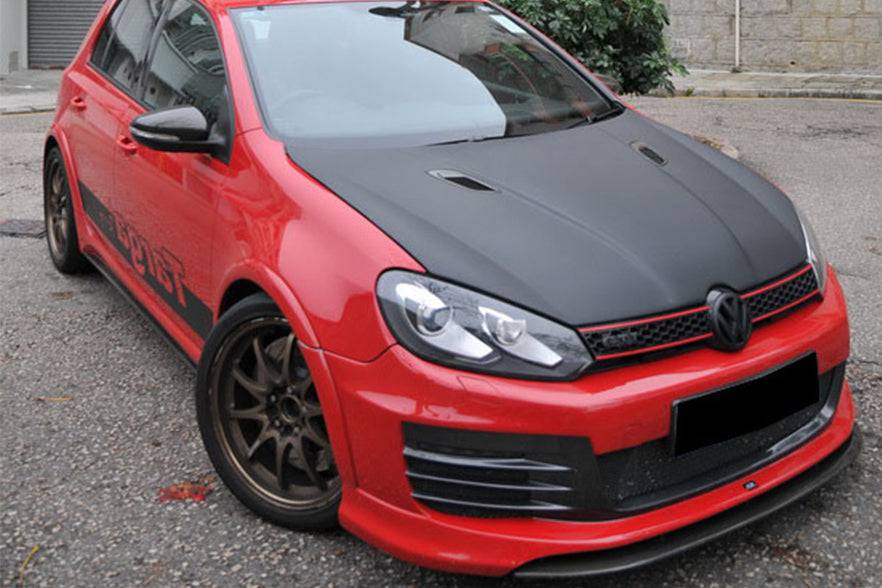 2010-2013 Volkswagen Golf 6 R20 GTI Rz Style Front Bmper - Carbonado