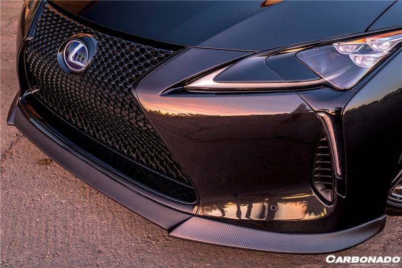 2017-2021 Lexus LC500 LC500H V-LC VRS Style Carbon Fiber Front Lip - Carbonado Aero