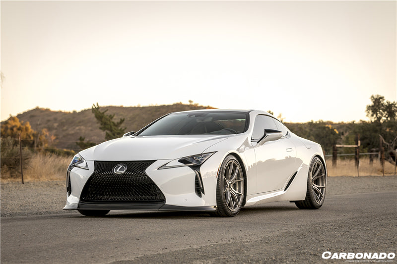 2017-2021 Lexus LC500 LC500H V-LC VRS Style Carbon Fiber Front Lip - Carbonado Aero