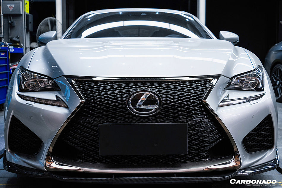 2015-2018 Lexus RC F AG Style Carbon Fiber Front Lip - Carbonado