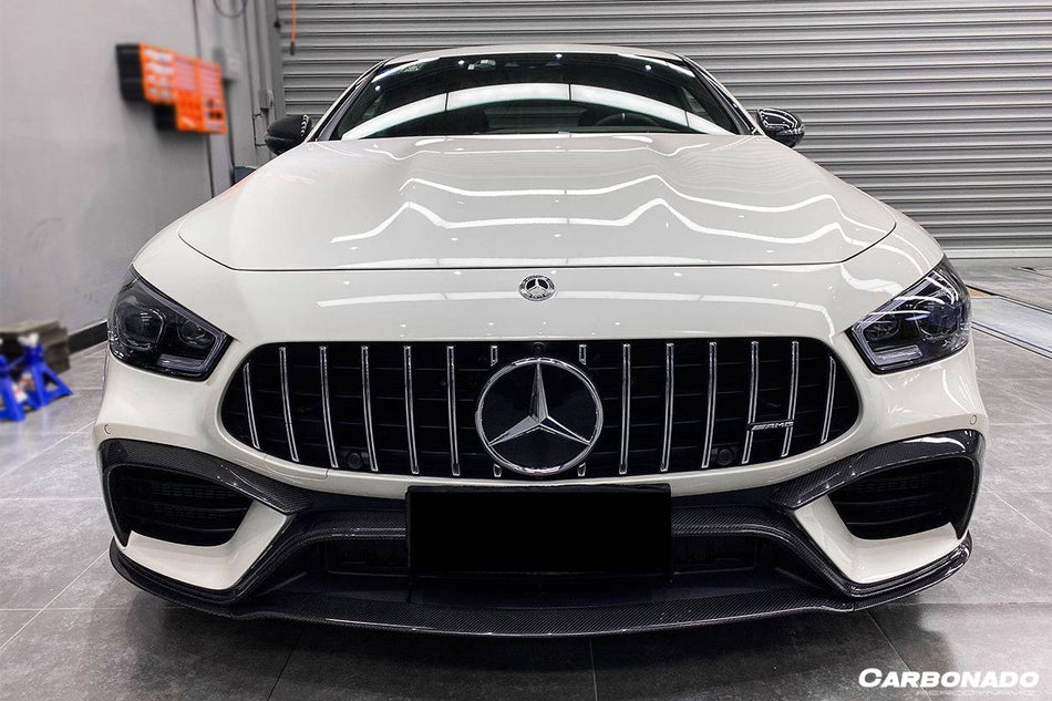 2019-2023 Mercedes Benz AMG GT63/S 4Door Coupe X290 OEM Style Carbon Fiber Front Canards - Carbonado