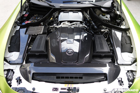 2015-2020 Mercedes Benz AMG GT/GTS Autoclave Carbon Fiber Engine Cover Replacement - Carbonado Aero