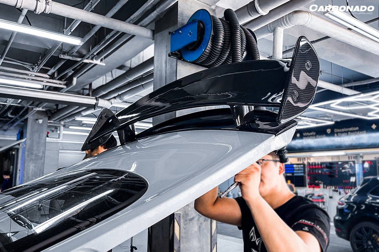 2015-2020 Mercedes Benz AMG GT & GTS & GTC RZS Style Carbon Fiber Trunk Spoiler - Carbonado