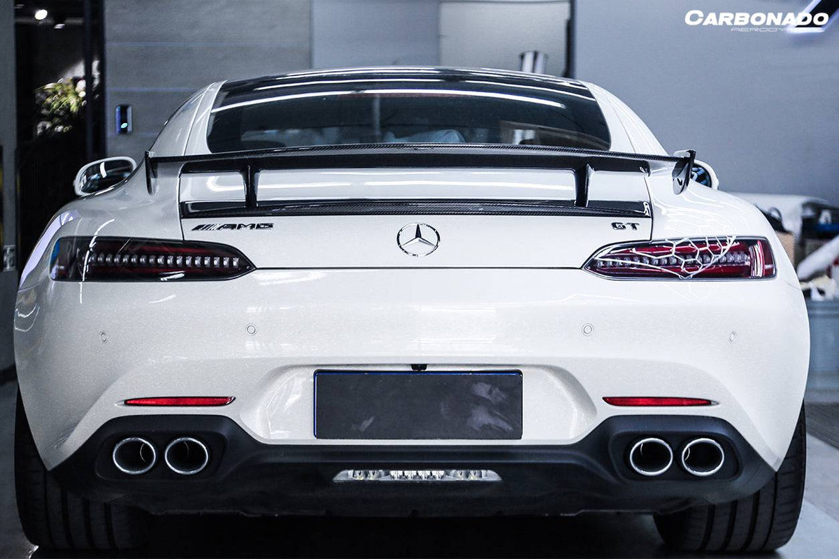 2015-2020 Mercedes Benz AMG GT/GTS/GTC RZS Style Carbon Fiber Trunk Spoiler - Carbonado Aero