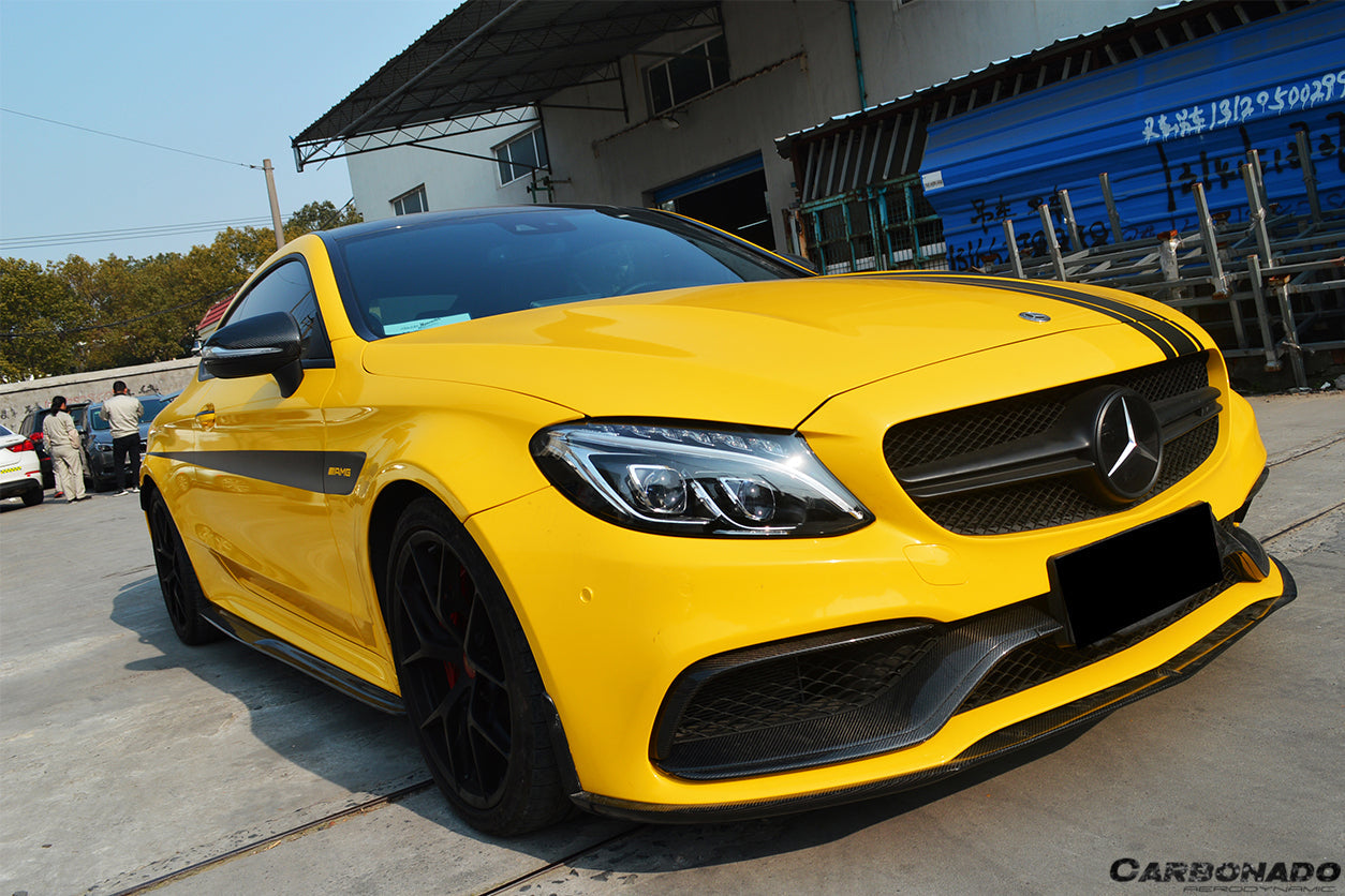 2015-2021 Mercedes Benz C-Class W205 Coupe PS Style Side Skirts - Carbonado Aero