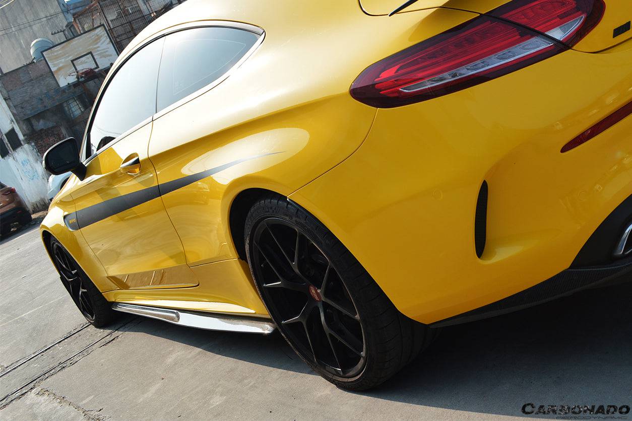 2015-2021 Mercedes Benz C-Class W205 Coupe PS Style Side Skirts - Carbonado Aero