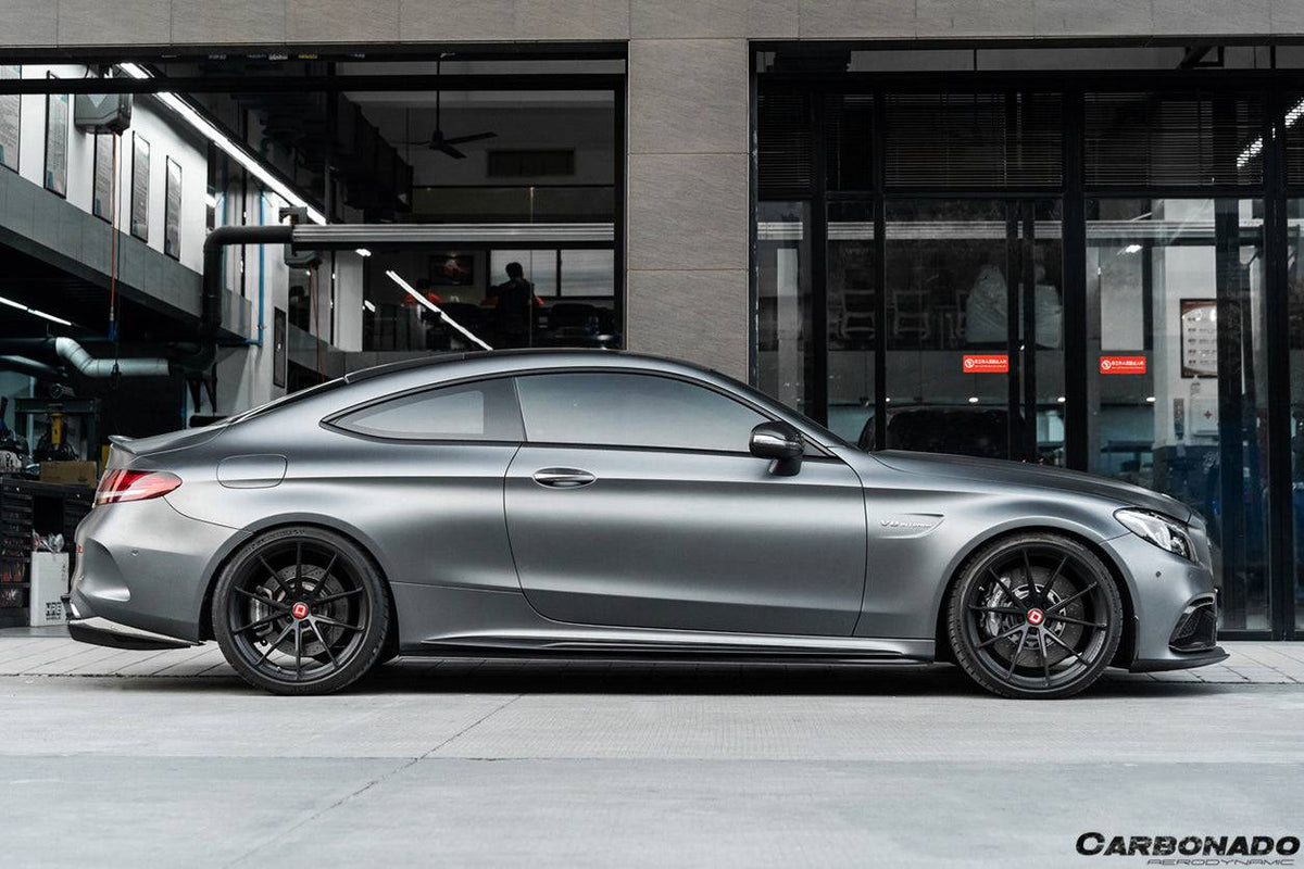 2015-2021 Mercedes Benz C-Class W205 Coupe PS Style Side Skirts - Carbonado Aero