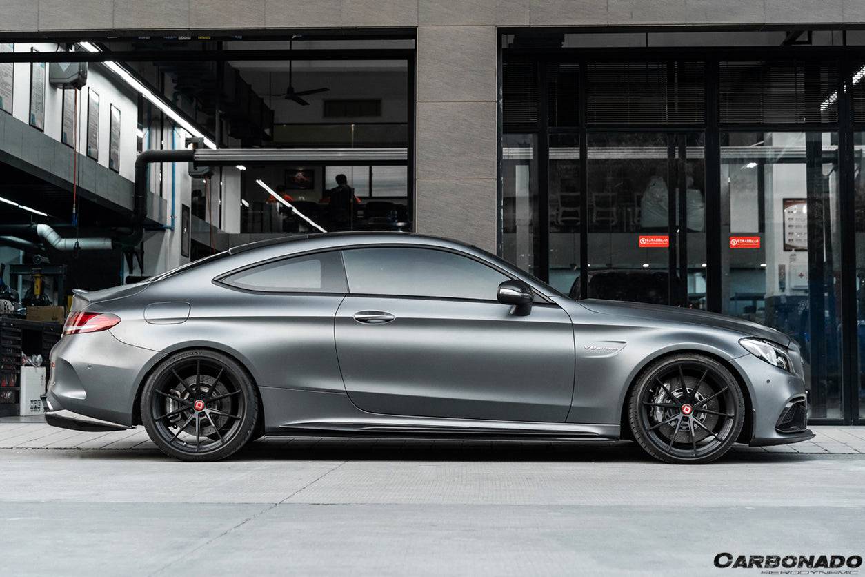 2015-2021 Mercedes Benz C-Class W205 Coupe PS Style Side Skirts - Carbonado Aero
