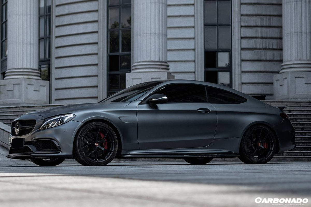 2015-2021 Mercedes Benz C-Class W205 Coupe PS Style Side Skirts - Carbonado Aero