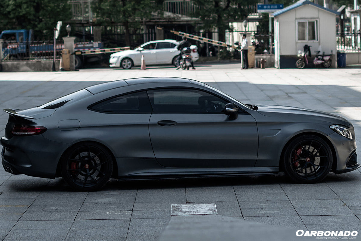 2015-2021 Mercedes Benz C-Class W205 Coupe PS Style Side Skirts - Carbonado Aero