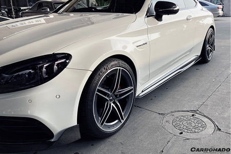 2015-2021 Mercedes Benz C-Class W205 Coupe PS Style Side Skirts - Carbonado Aero