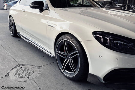 2015-2021 Mercedes Benz C-Class W205 Coupe PS Style Side Skirts - Carbonado Aero