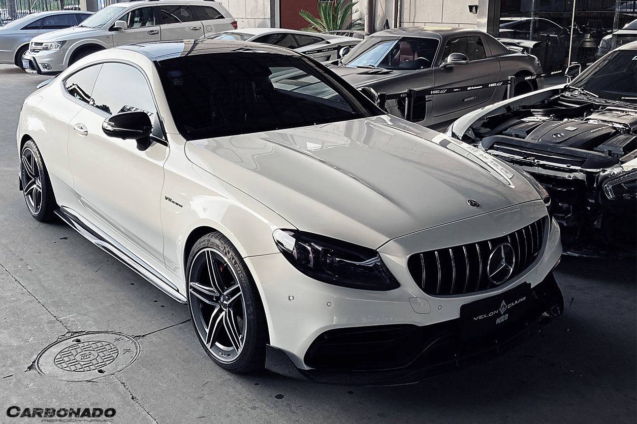 2015-2021 Mercedes Benz C-Class W205 Coupe PS Style Side Skirts - Carbonado Aero